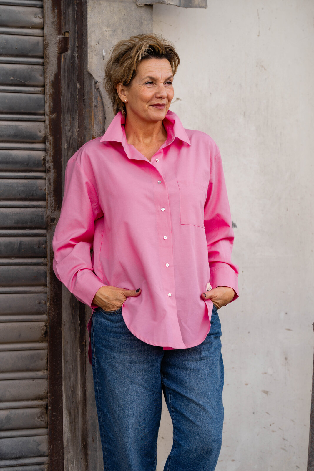 Hemdbluse “OLIVIA” pink (CC03)