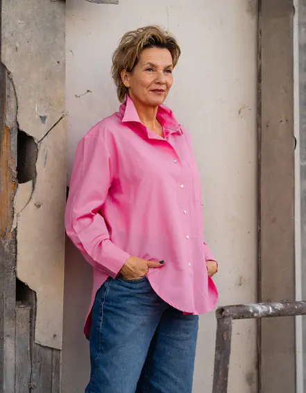 COTTON CANDY - Oversized Hemdbluse "OLIVIA" (CC03)