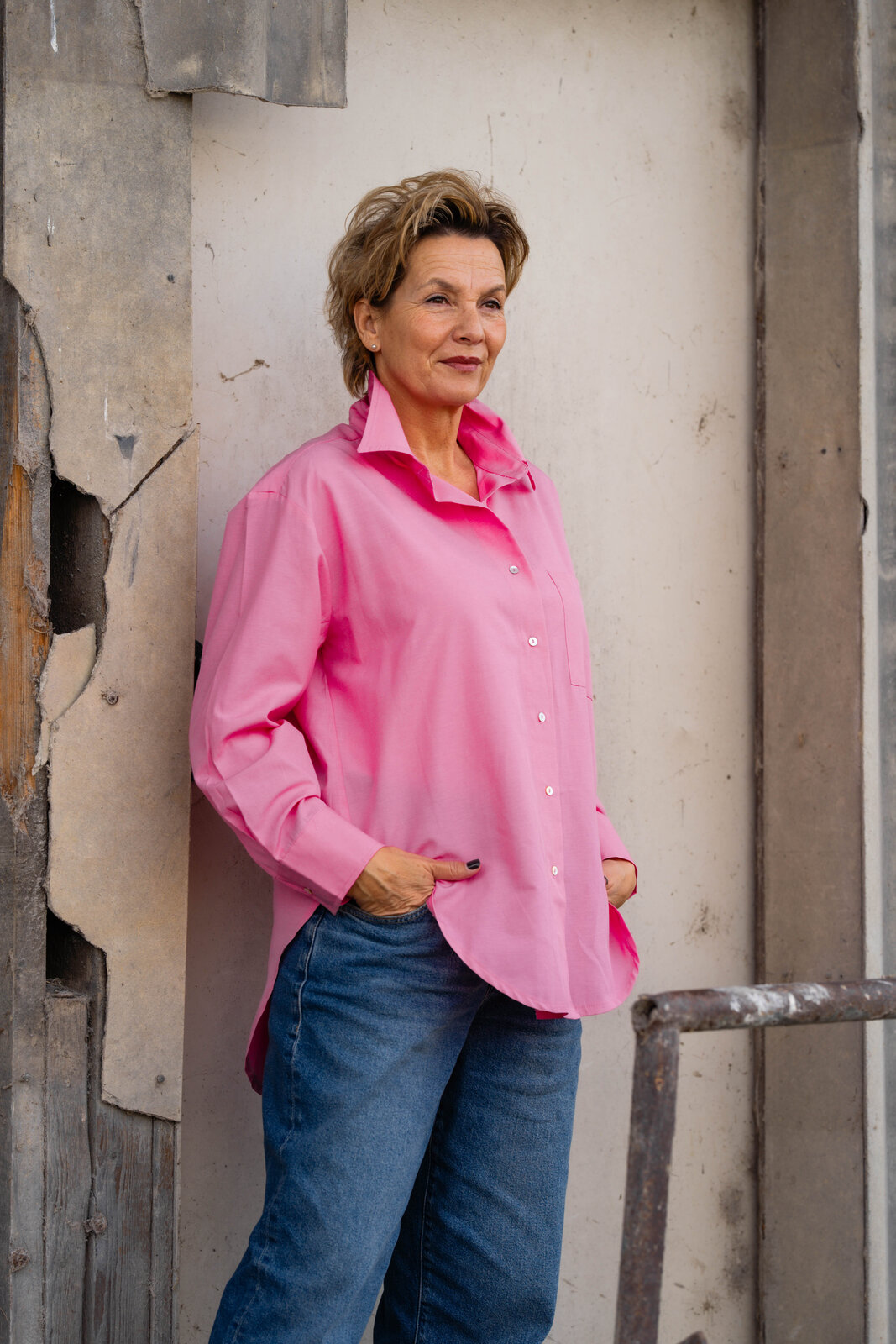 Hemdbluse “OLIVIA” pink (CC03)