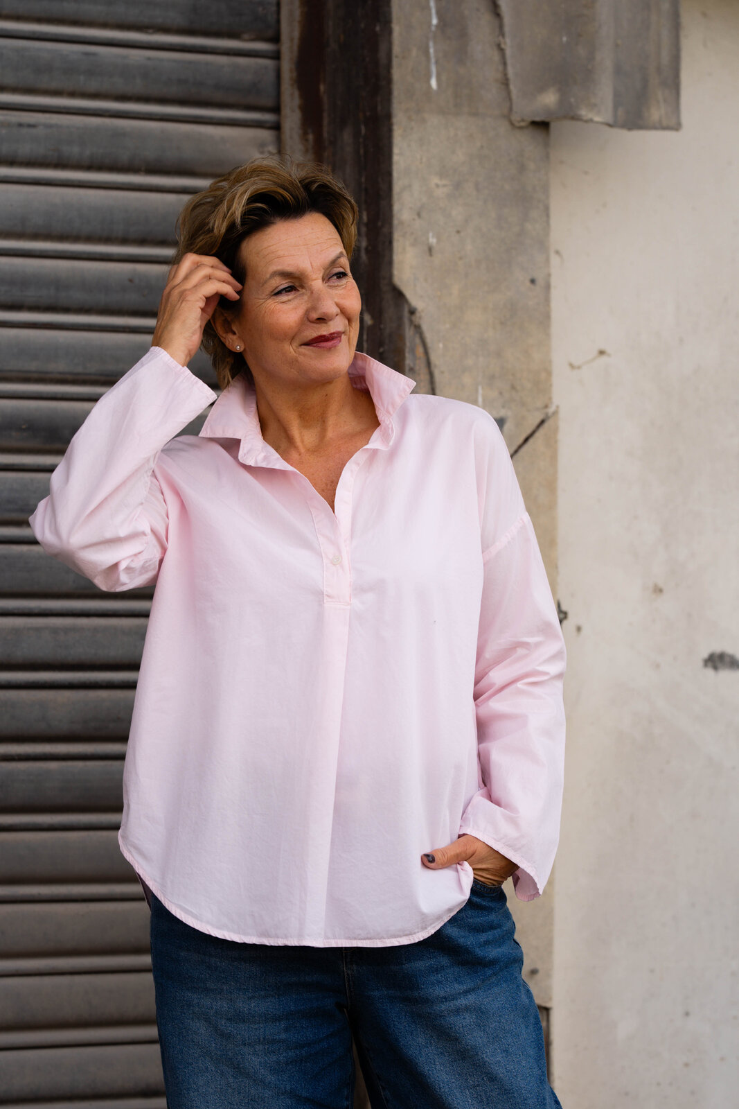 Leichte Bluse “SOFIA” meringe (PI24)