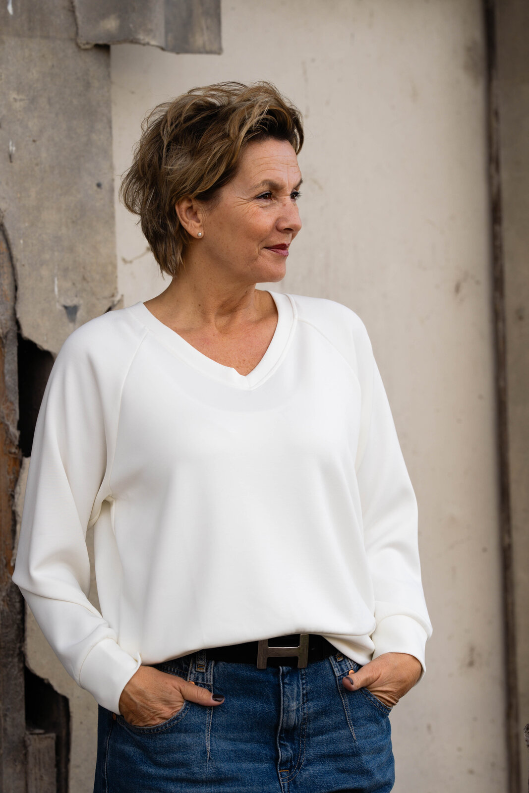 Softes Shirt “LESEDI” offwhite (HL27)