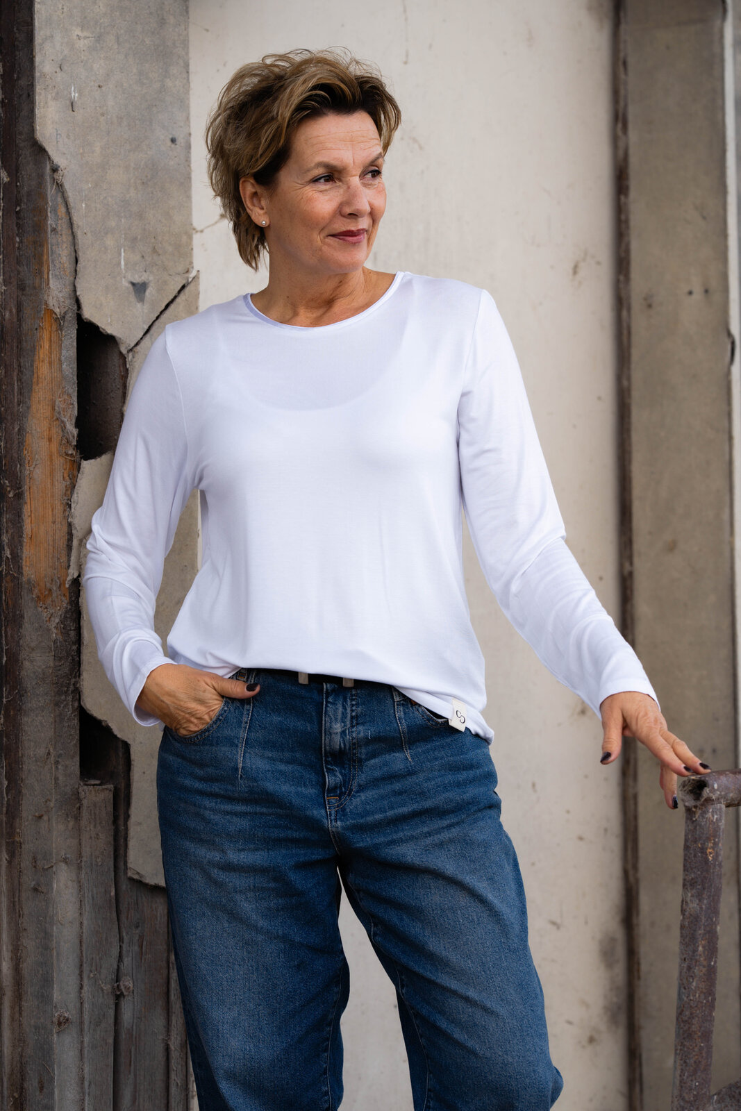 Langarmshirt “OLESYA” white (CC15)