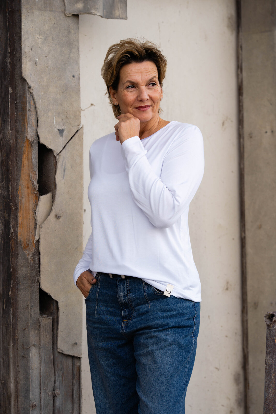 Langarmshirt “OLESYA” white (CC15)