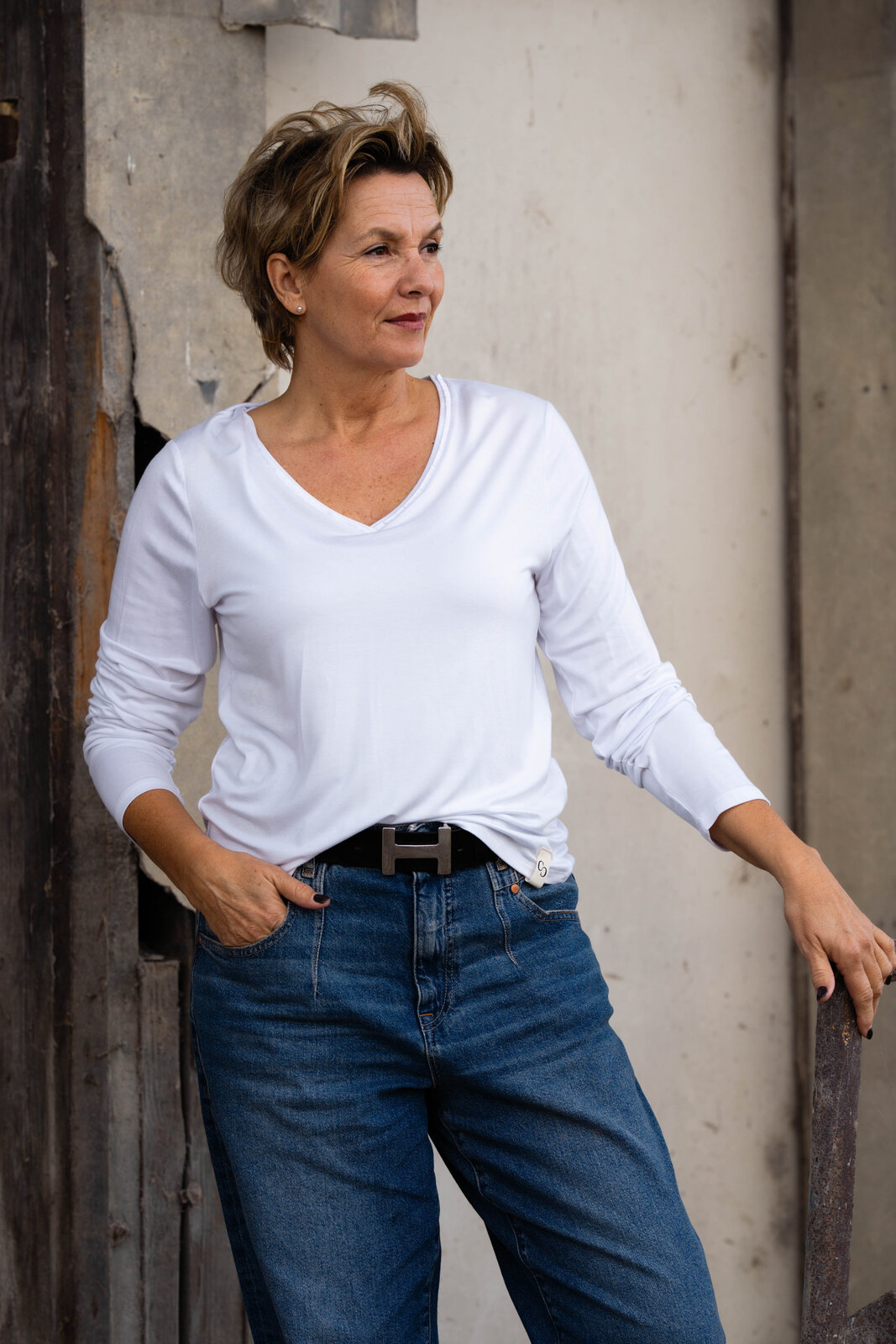 Softes Langarmshirt “OLYA” white (CC14)