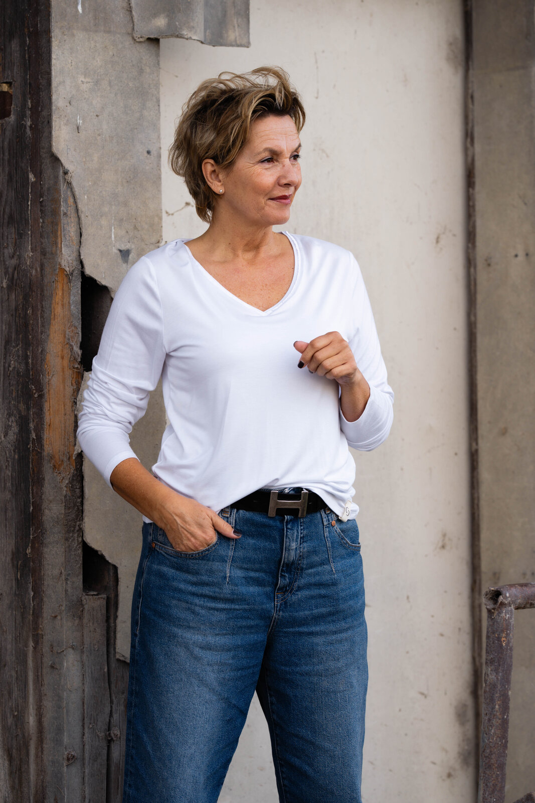 Softes Langarmshirt “OLYA” white (CC14)