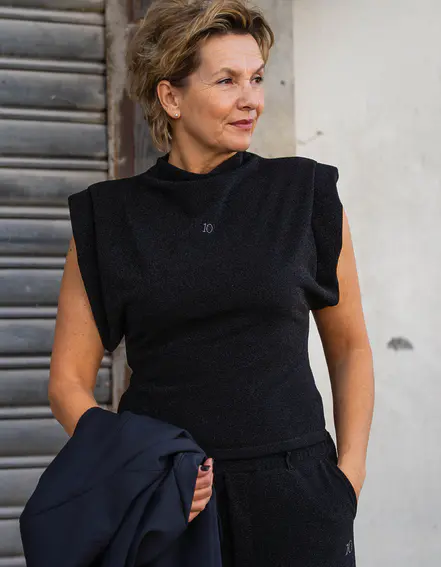 10DAYS - Statement Top Sparkle "SILVIA" (10D75)