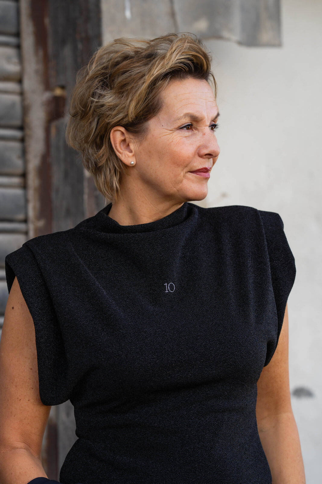 Top Sparkle “SILVIA” black (10D75)