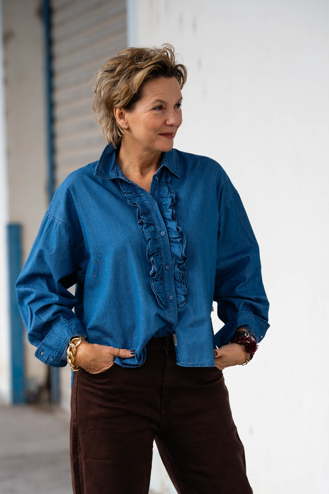 Jeanshemd “LYNELLA” medium (HL26)