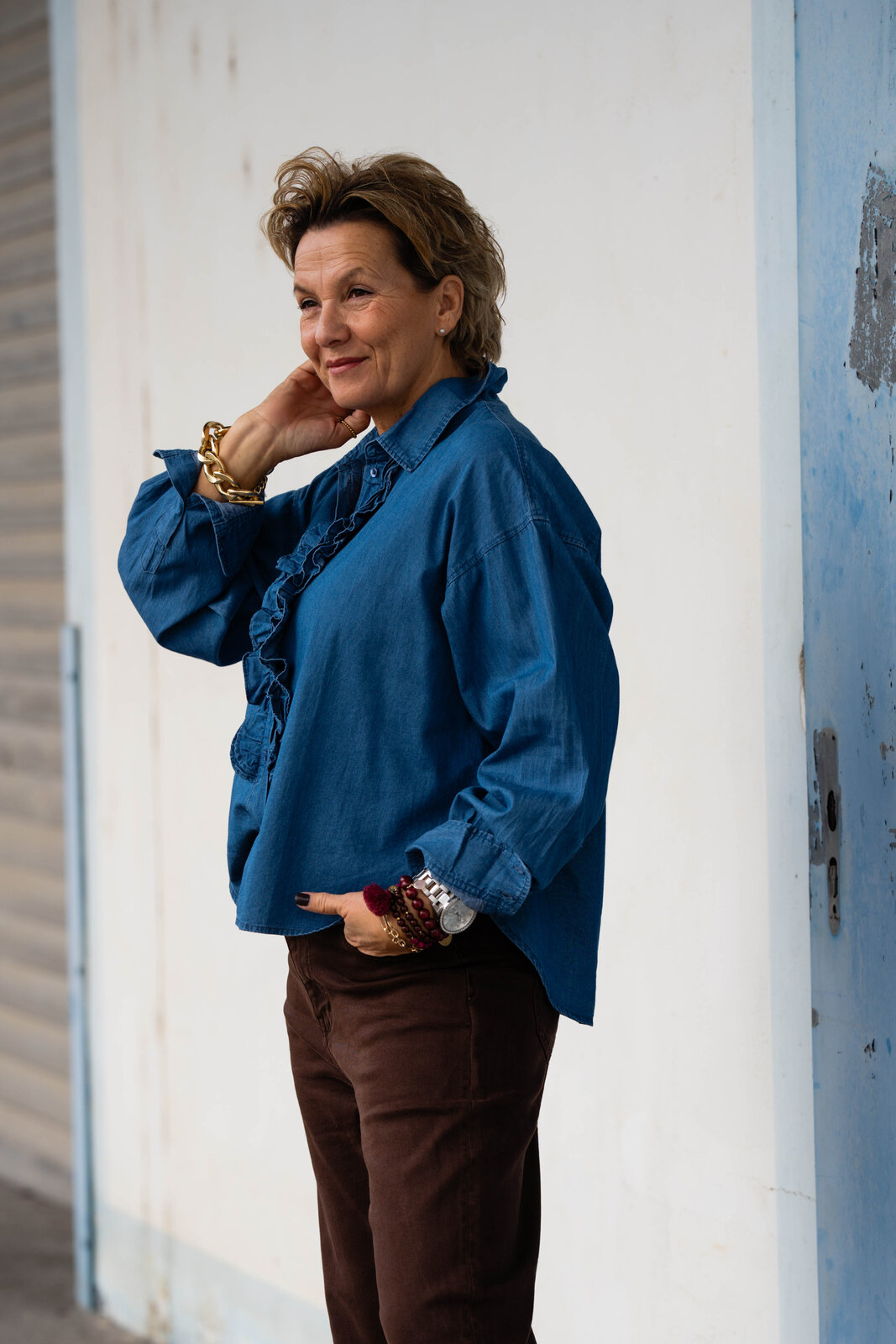 Jeanshemd “LYNELLA” medium (HL26)