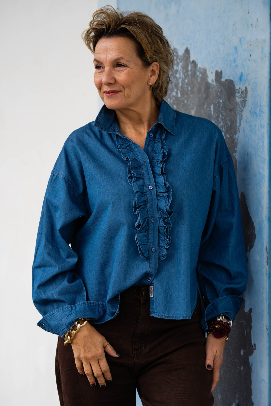 Jeanshemd “LYNELLA” medium (HL26)