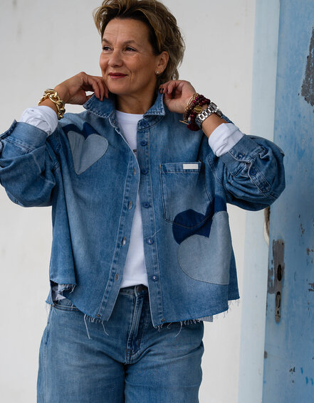 ELIAS RUMELIS - Cooles Jeanshemd "BEBA" (ER58)