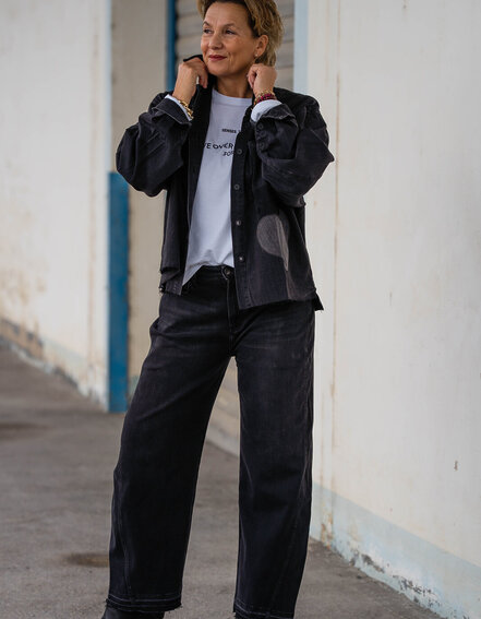 ELIAS RUMELIS - Jeans "NORALIE" - dirty black (ER89)