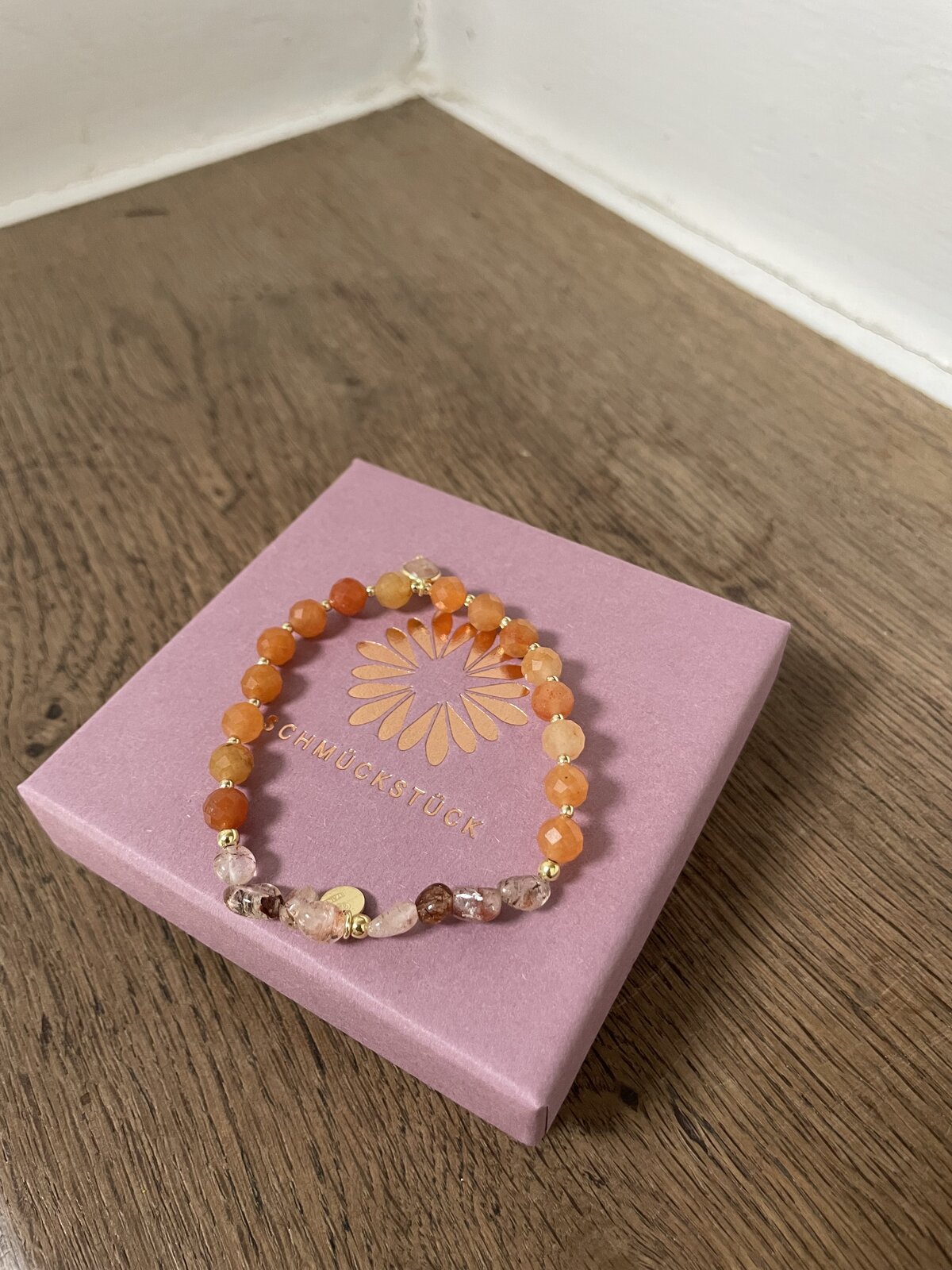 Armband “MALA SINGLE ORANGE GLAMOUR” (SSK88)