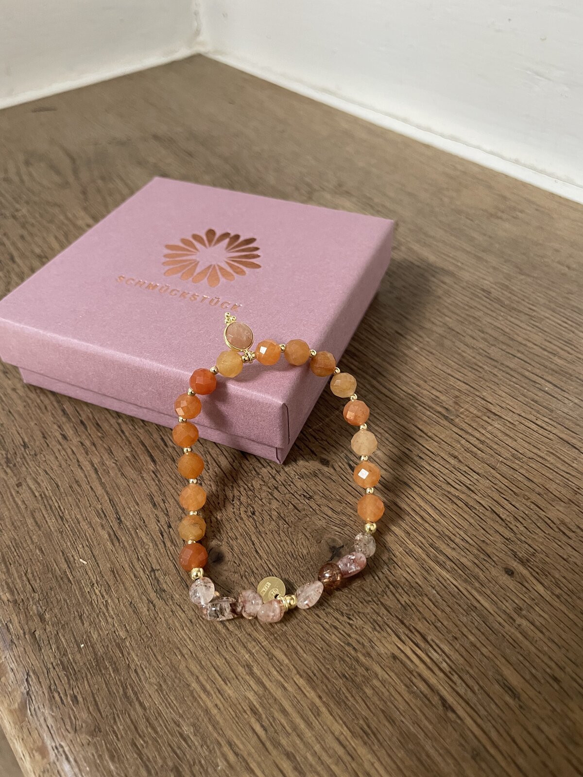 Armband “MALA SINGLE ORANGE GLAMOUR” (SSK88)