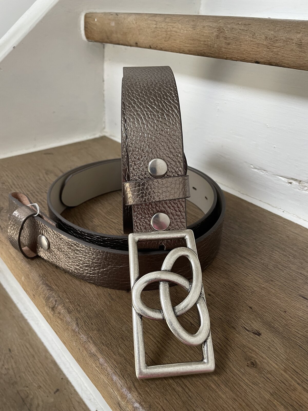 Gürtelschließe “DREAMY” (UJ02)/ Ledergürtel bronze (UJ01)