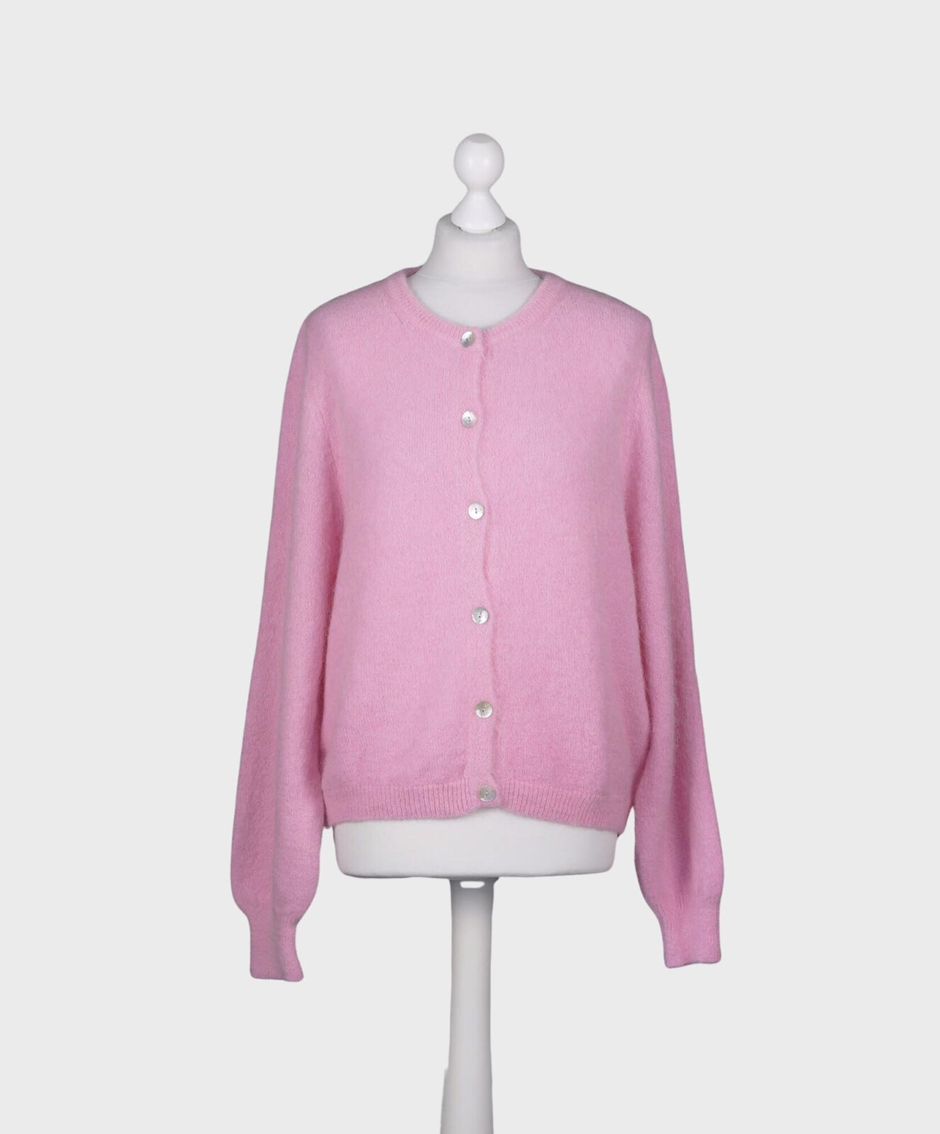 Alpaka Strickcardigan “JANE” rosa (GW15)