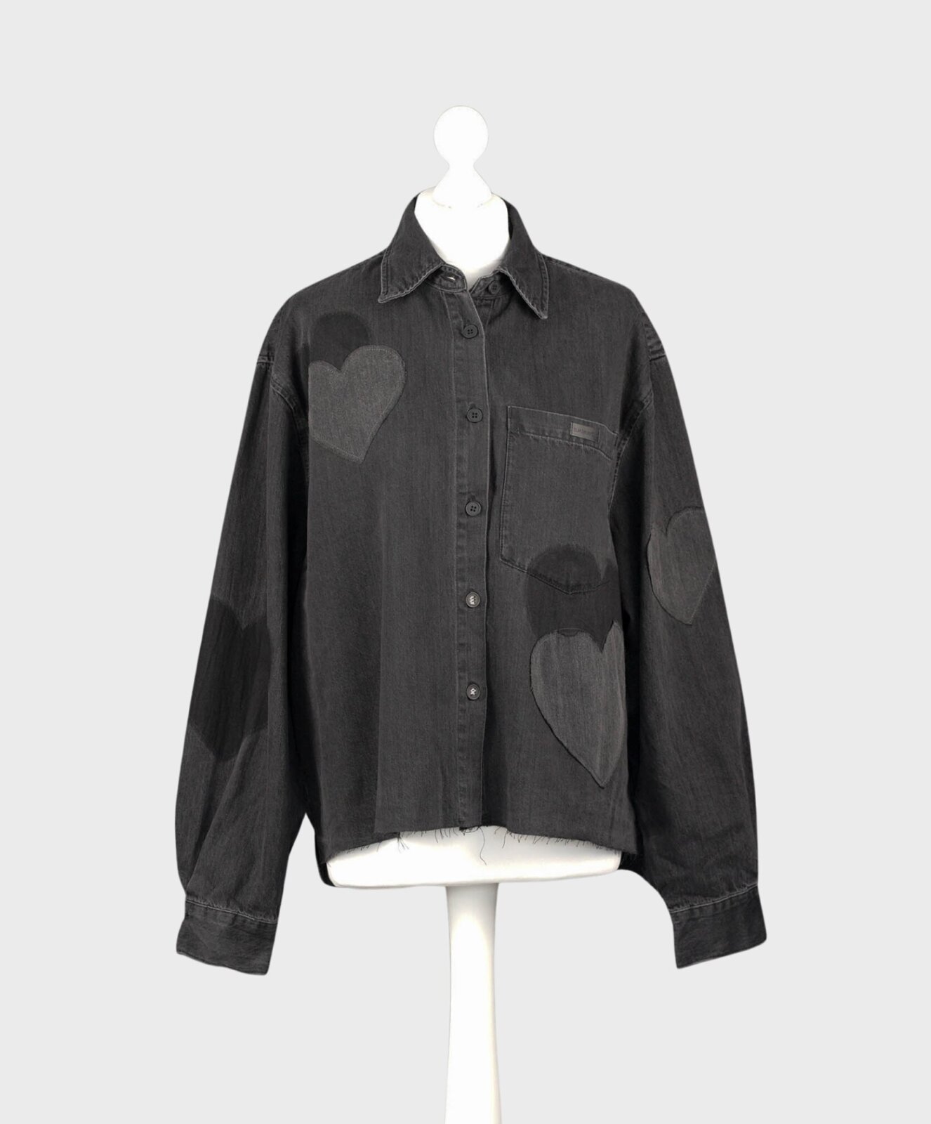 Jeanshemd “BEBA” black shadow wash (ER58)