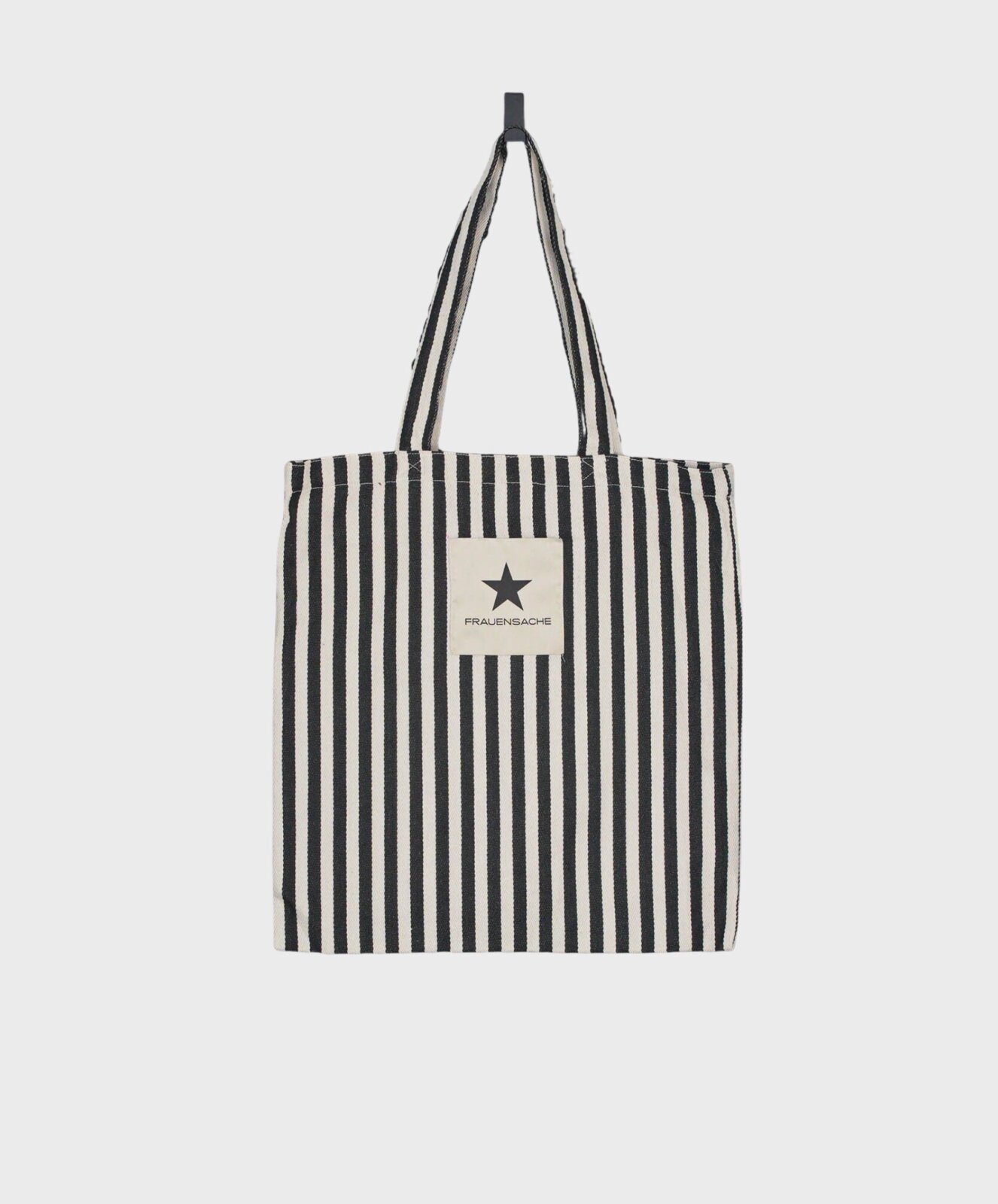 Shopping Bag “SANDRA” ecru/black (AS04)