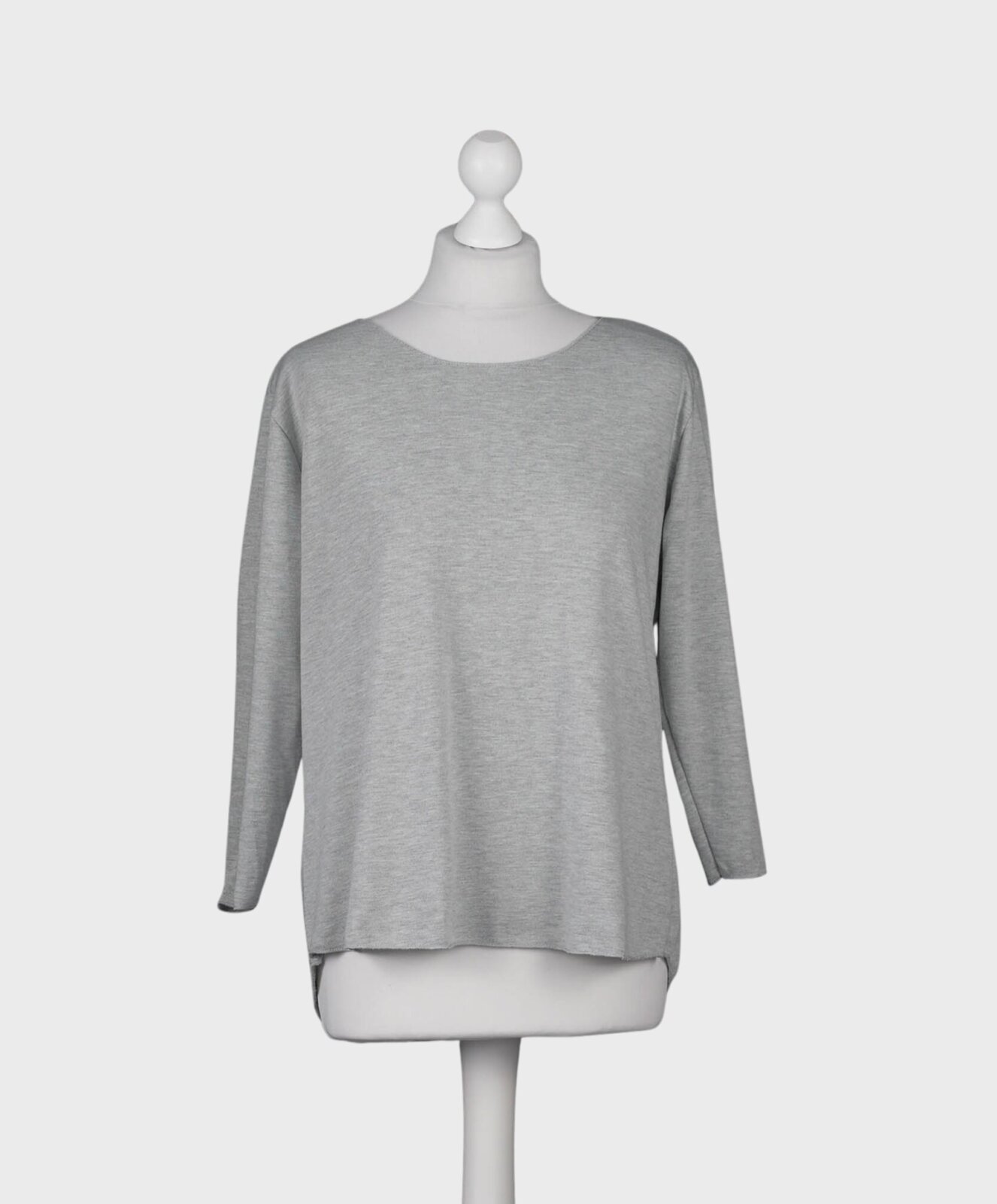 Basicshirt “KIMBERLY” hellgrau meliert (BA84)