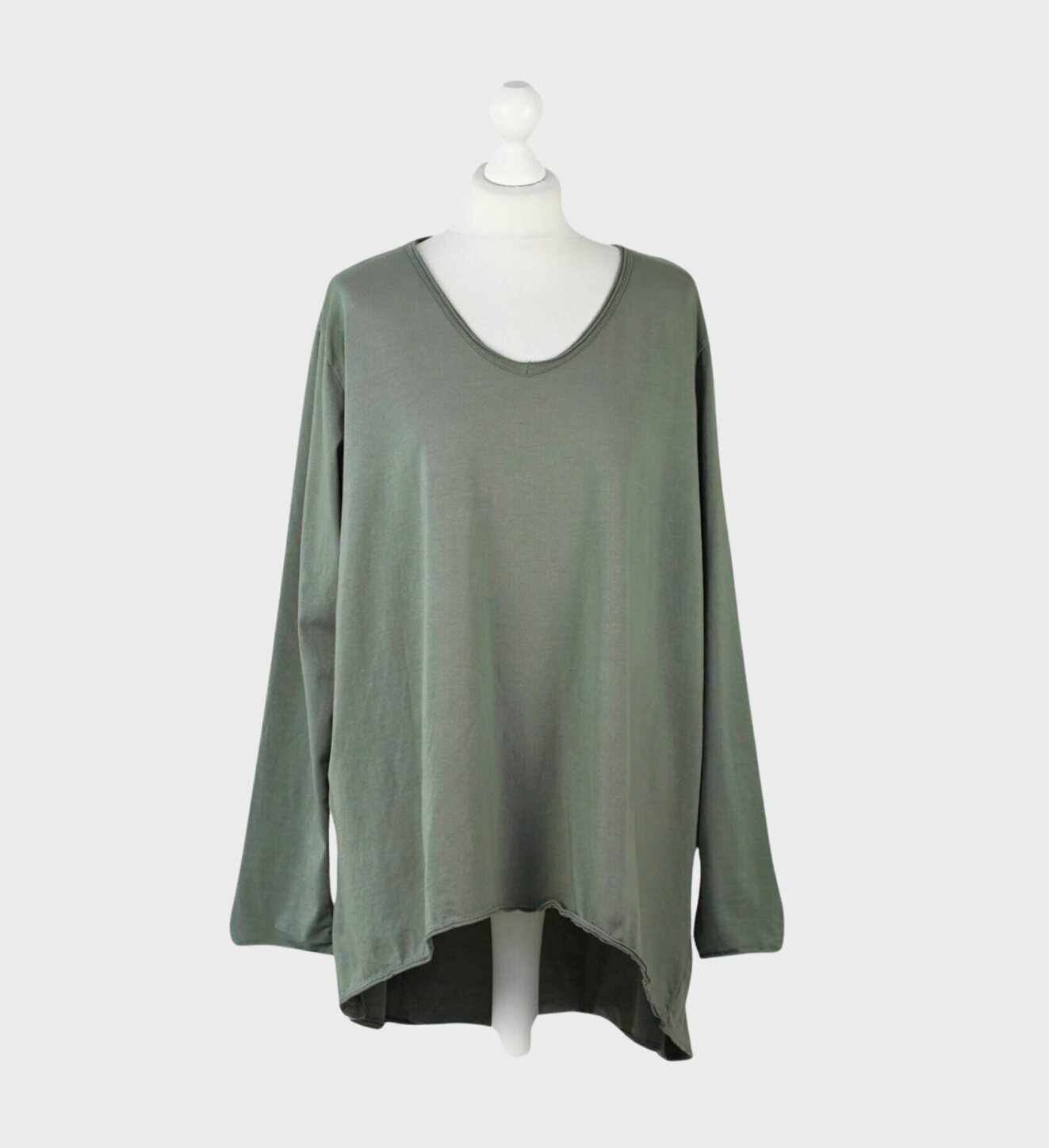 Lässiges Langarm-Shirt “SASKIA” oliv (BA03)