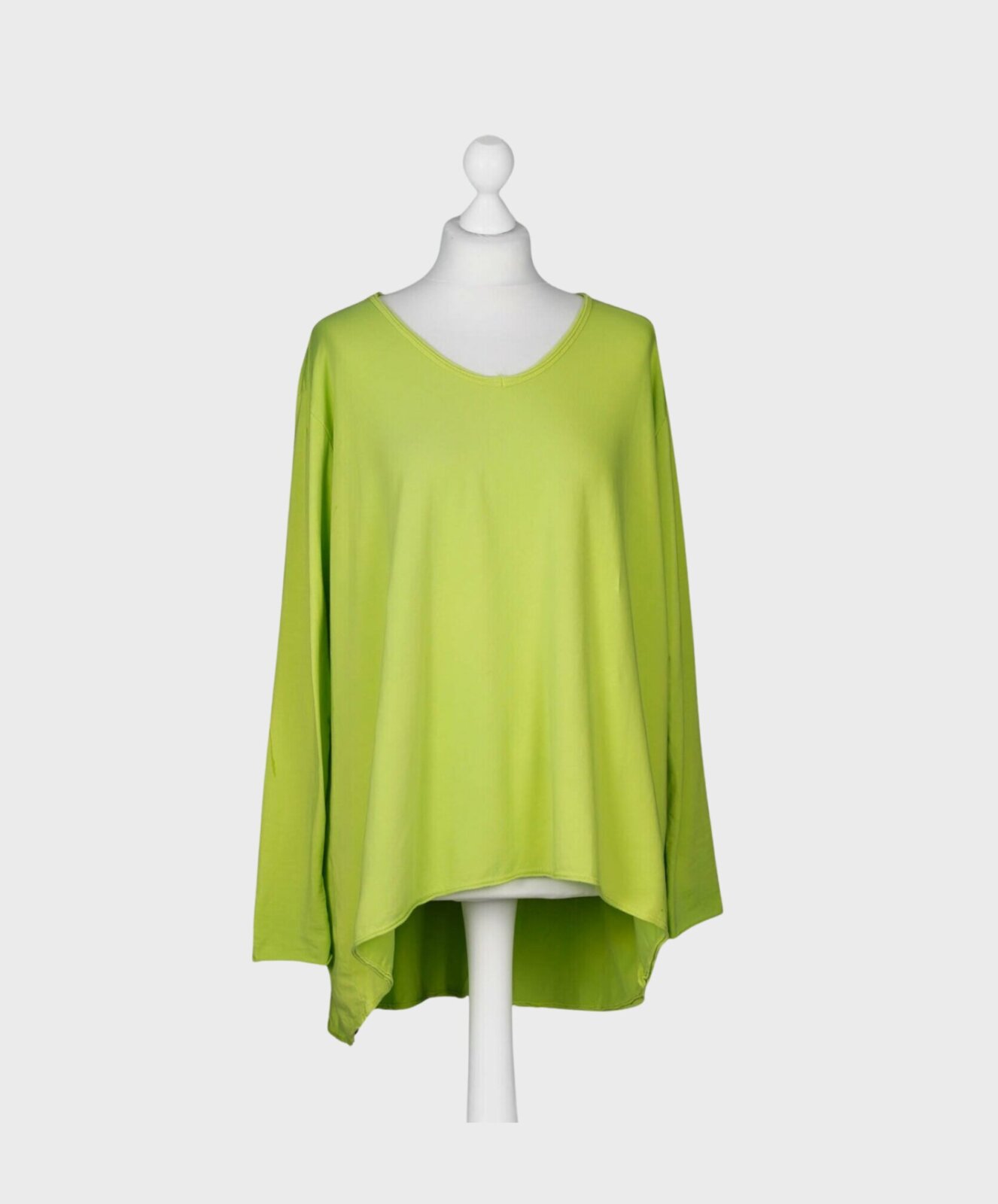 Lässiges Langarm-Shirt “SASKIA” apfelgrün (BA03)