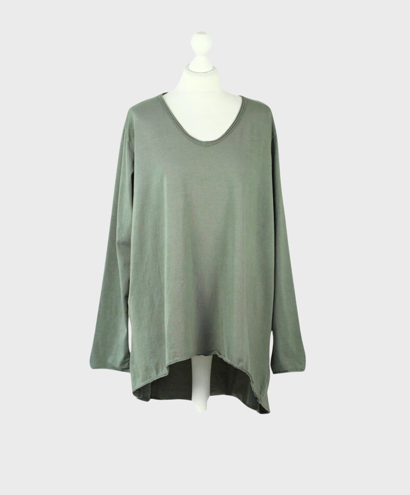 Lässiges Langarm-Shirt “SASKIA” khaki (BA03)