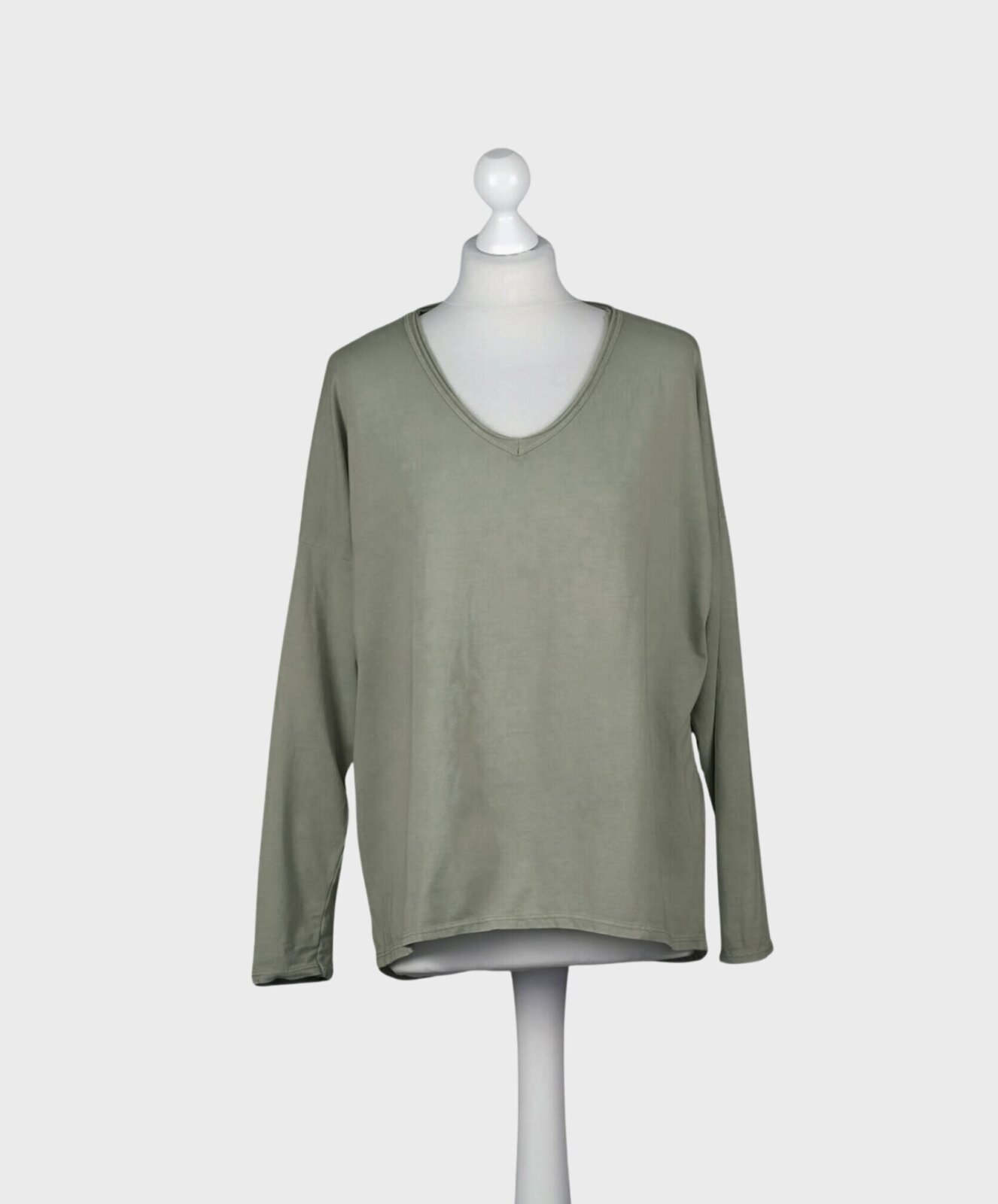 Langarm – Shirt “SASKIA SMALL” khaki (BA21)