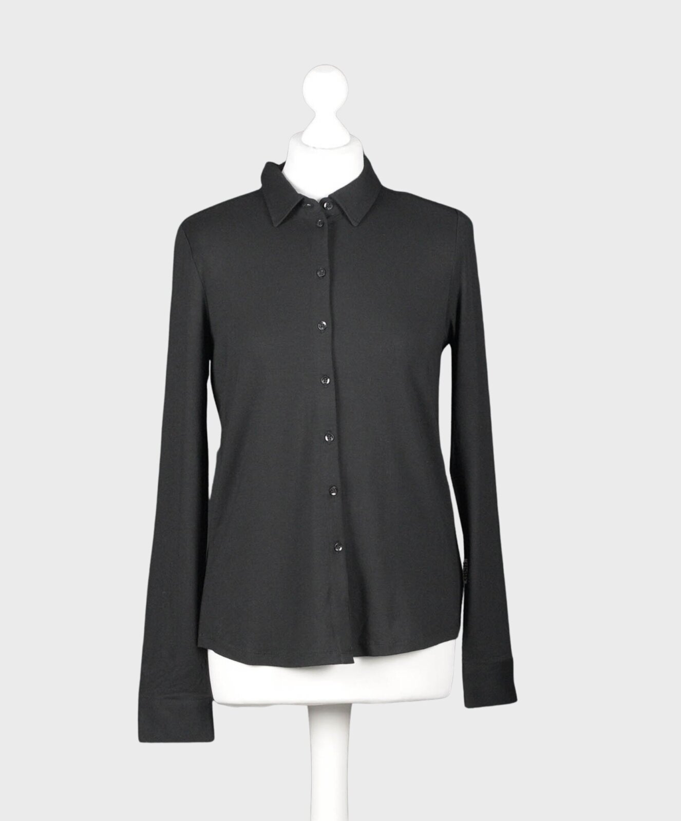 Stretchige Bluse “PAM” black (SE33)