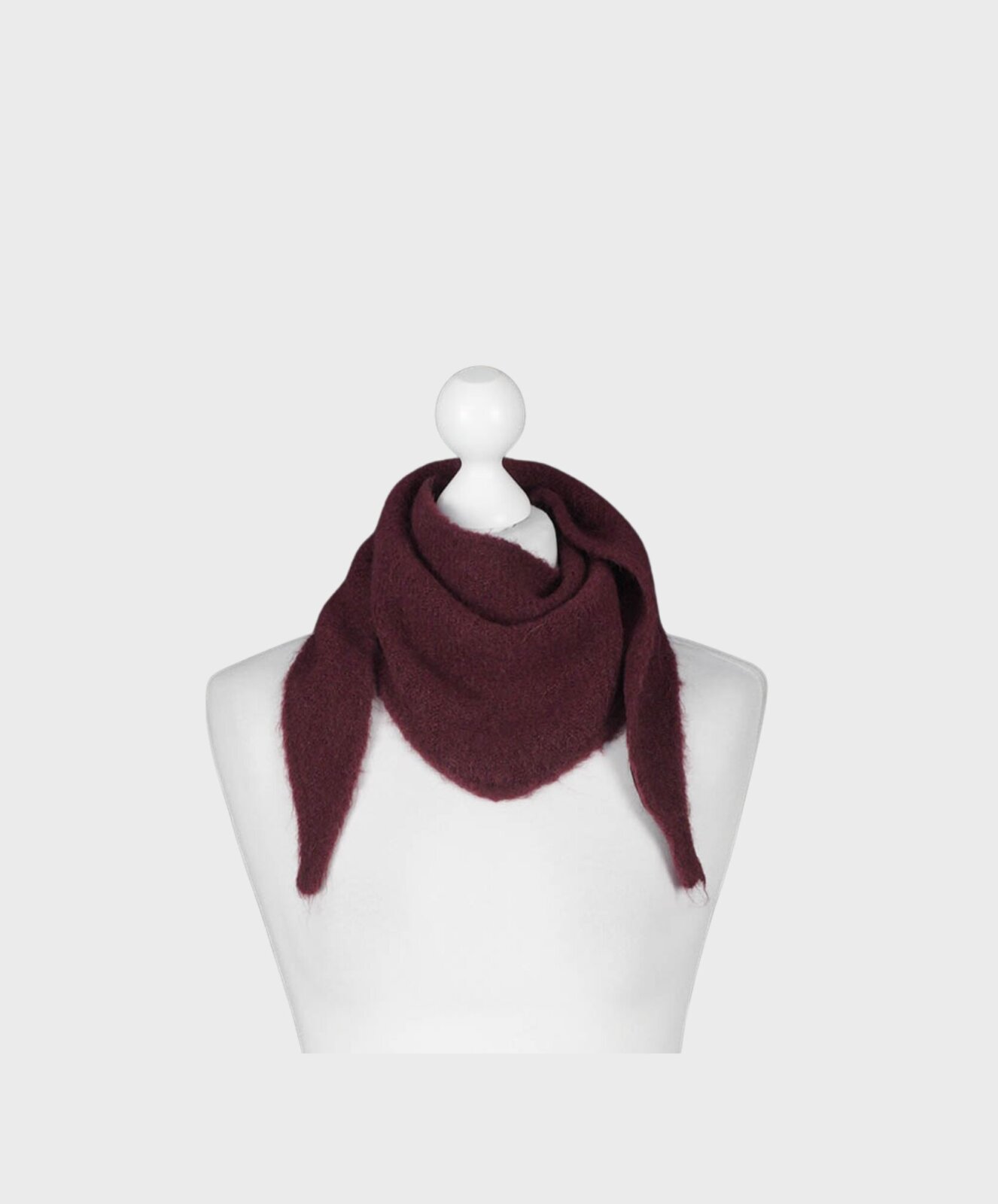 Kuscheliger Dreiecksschal “SUSI” burgunder (AS34)