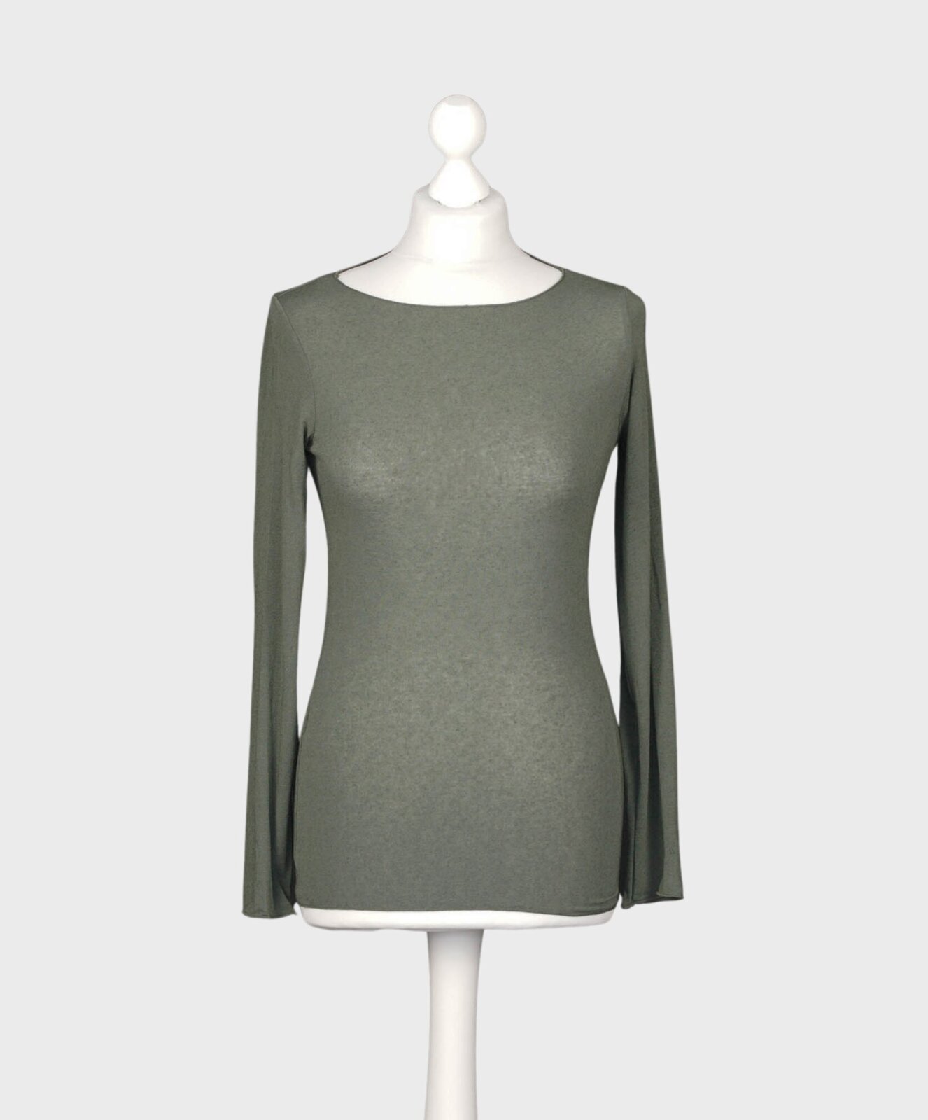 Transparentes Shirt “ALESSIA” khaki (BA60)