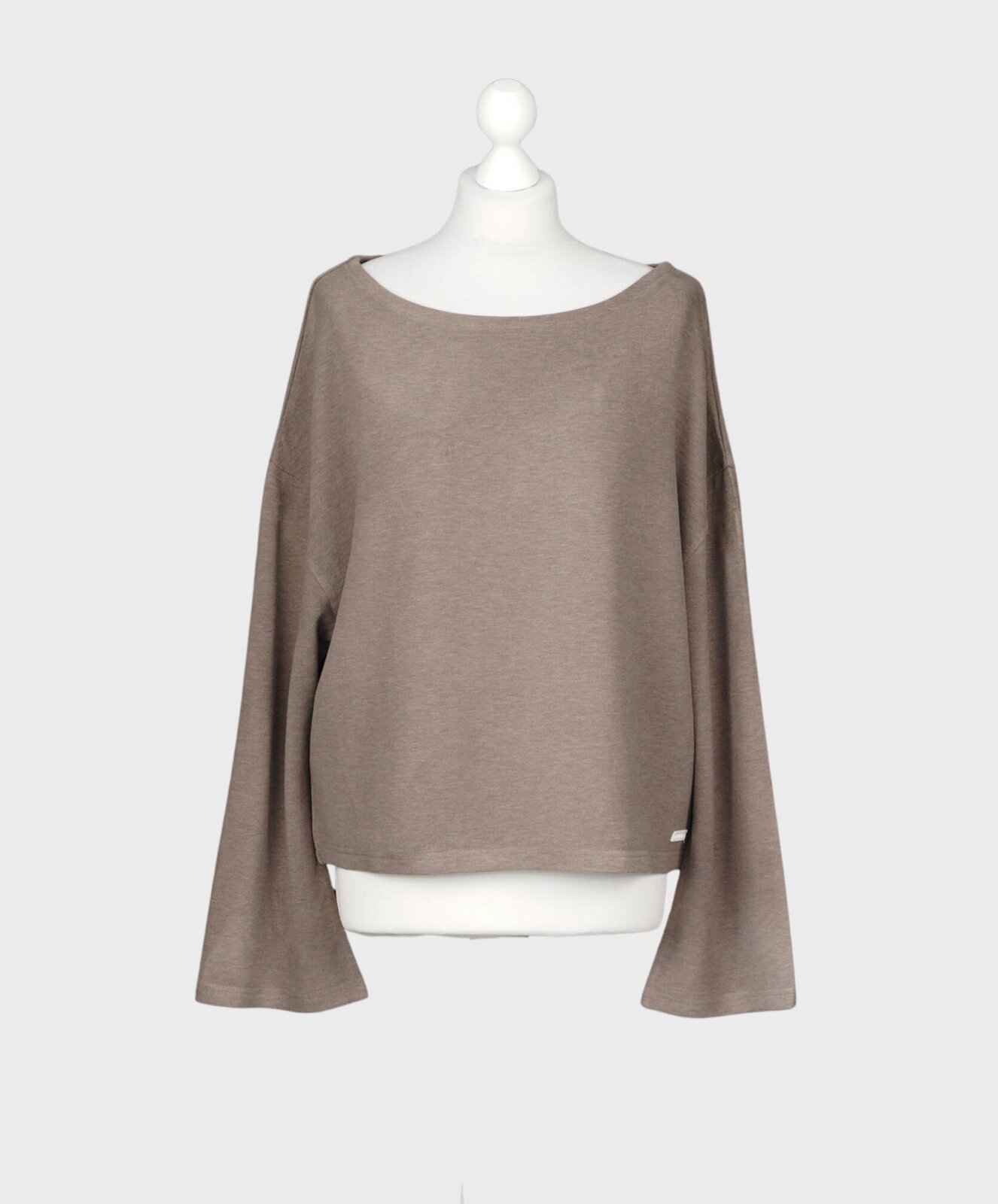 Longsleeve “DEBBORY” light choco melange (ER42)