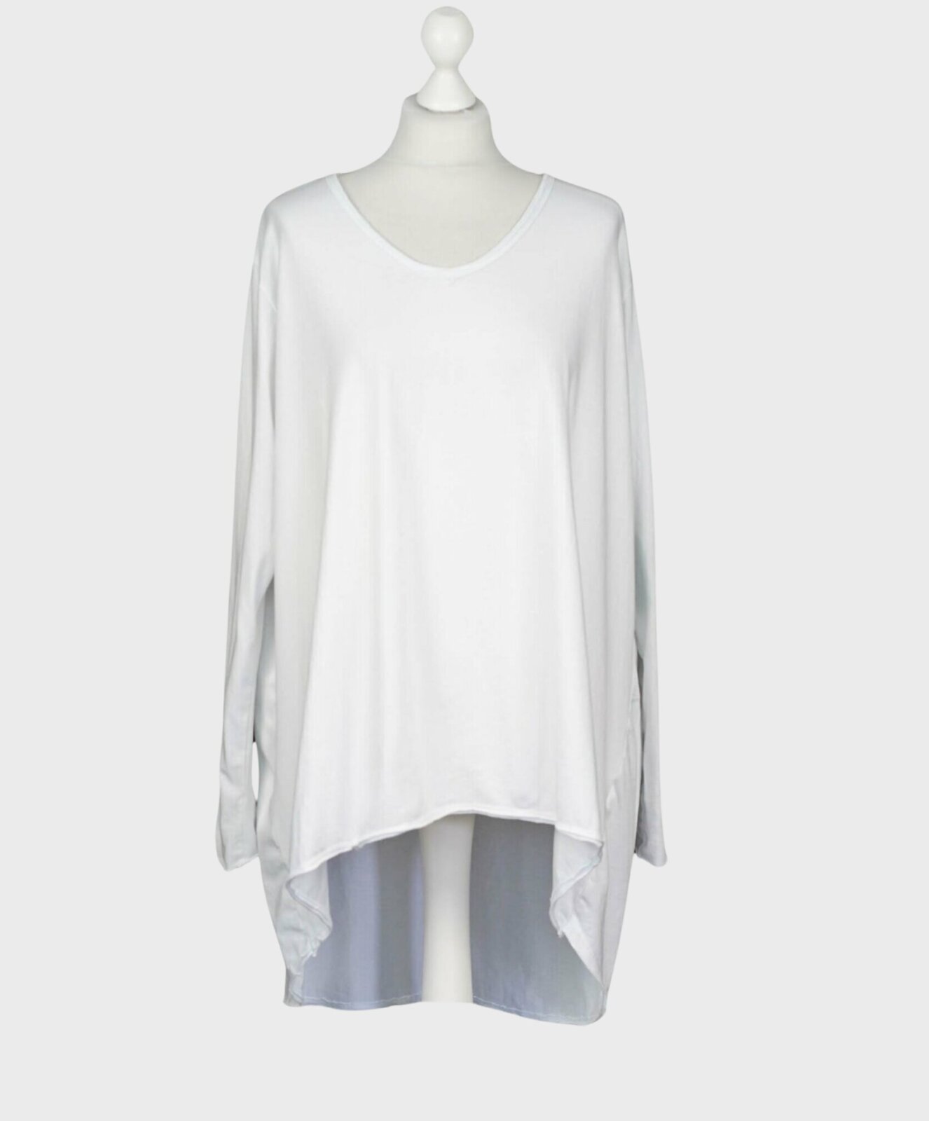 Lässiges Langarm-Shirt “SASKIA” weiß (BA03)