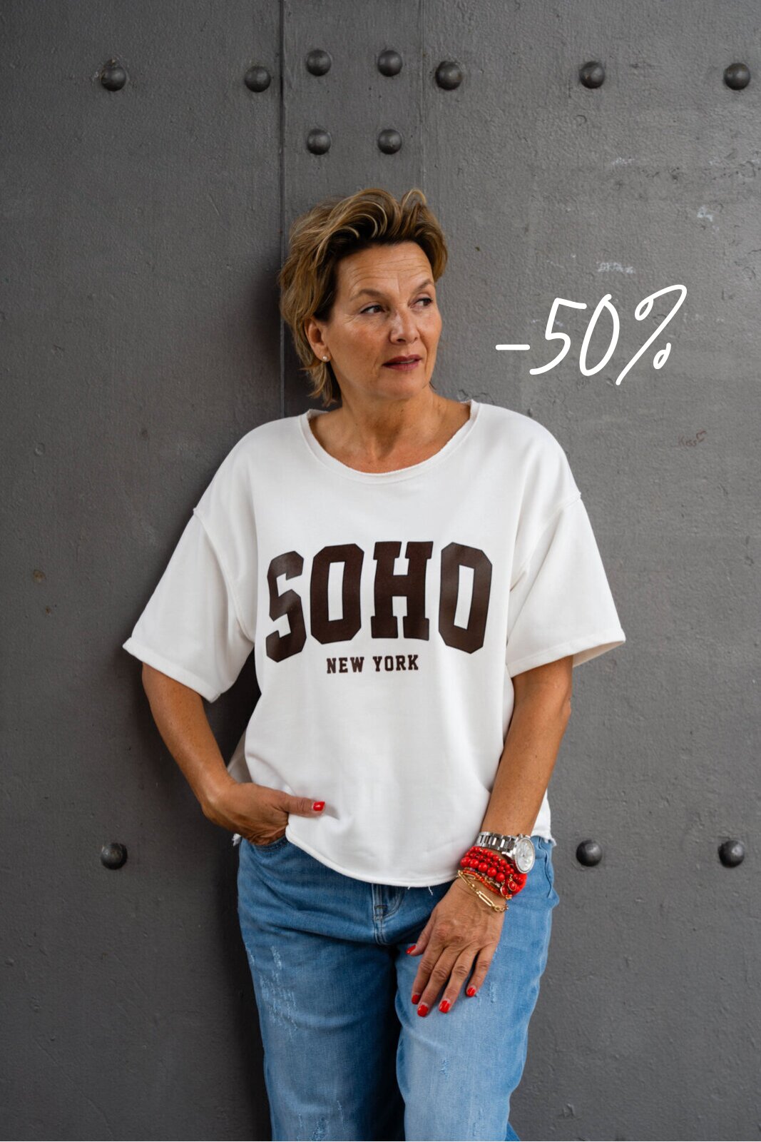 Cooler Kurzarm Sweater “SOHO” (GW63-1)