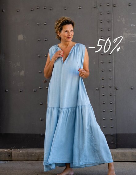FRAUENSACHE - Sommer Denim Kleid "LIYA" (GW88-1)