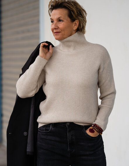 FRAUENSACHE - Klassischer Strickpullover "ROBERTA" (GW202)