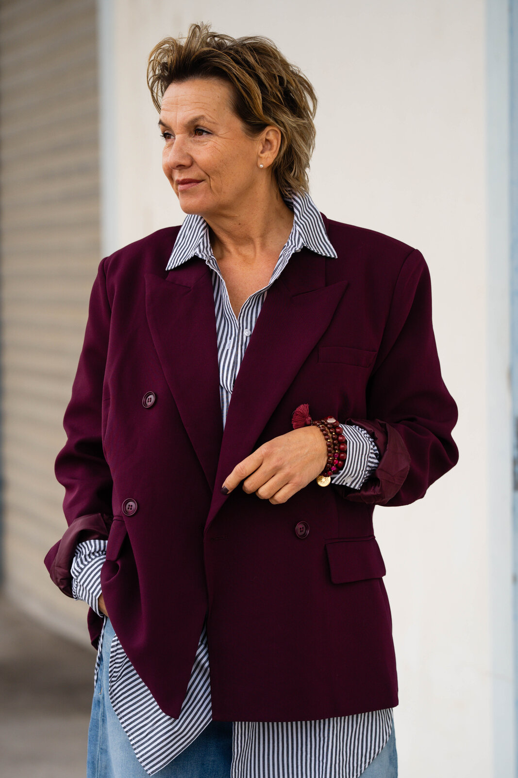 Stylischer Blazer “VIKTORIA” burgunder (B01)