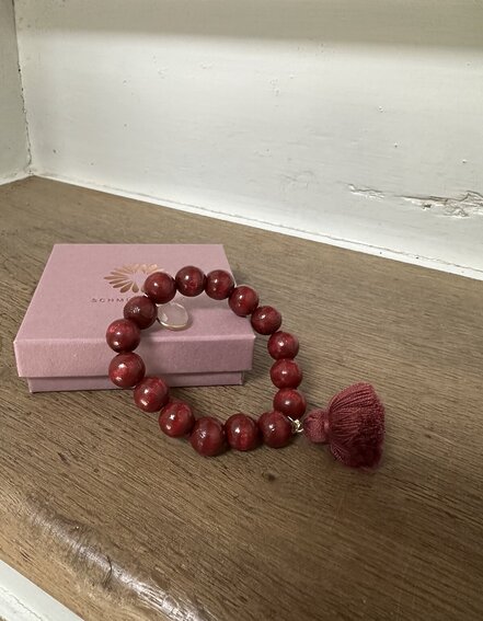 SCHMÜCKSTÜCK – Armband "HD SOFT BURGUNDY" (SSK21)