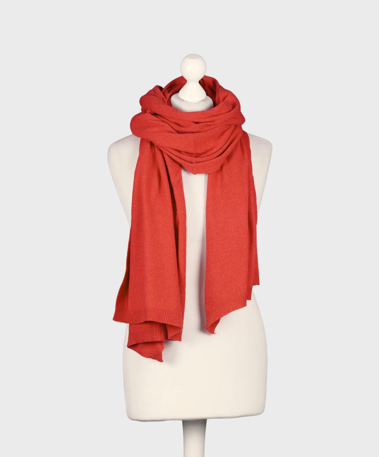 Feinstrickschal “MONA” rot orange (AS02)