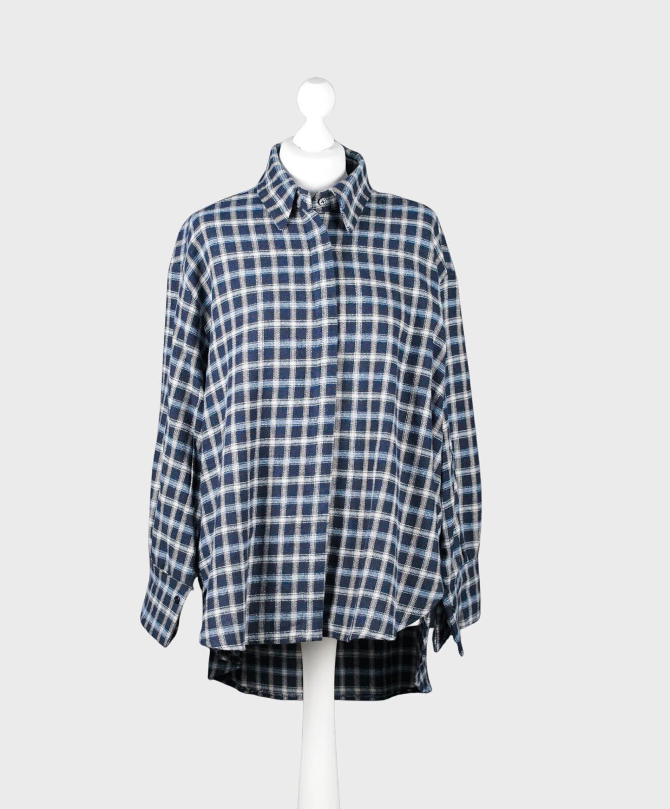Flanell Karohemd blau (GW76)