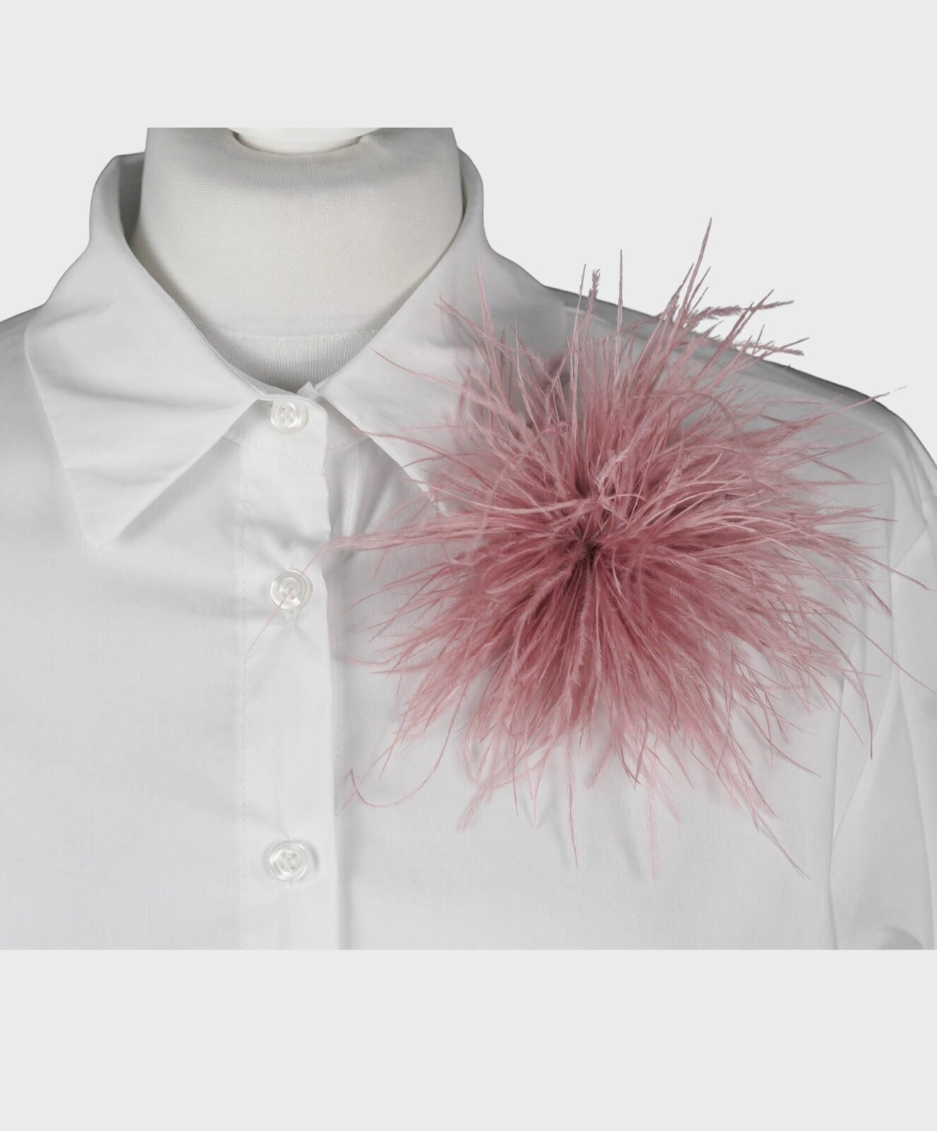 Feine Federbrosche altrosa (AS35)