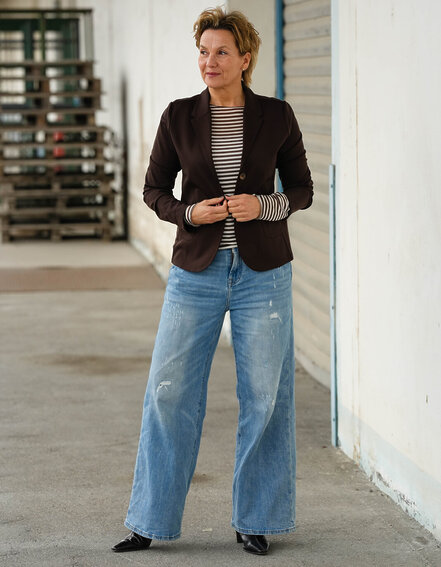 FRAUENSACHE - Kurzblazer "SISSI" - schokobraun (B04)