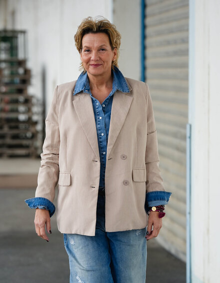 FRAUENSACHE - Nadelstreifen Blazer (B07)