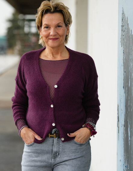 FRAUUENSACHE - Kuschelige Strickjacke (GW08)