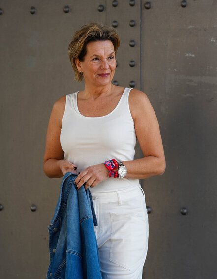 ELIAS RUMELIS - Feinripp Top "OLINE" (ER95)