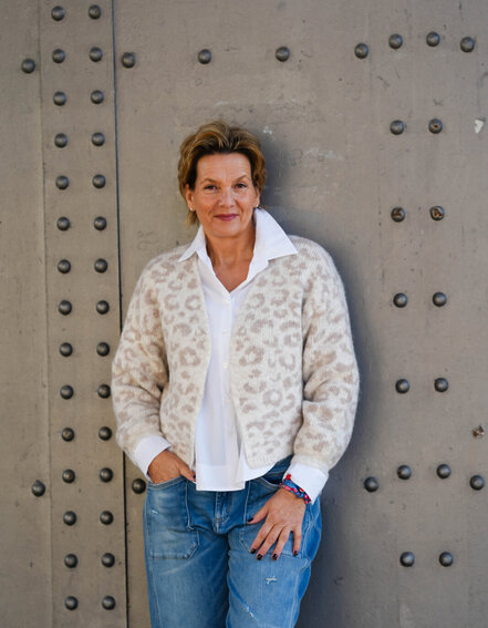 FRAUENSACHE - Cardigan in Leo Optik (GW227)