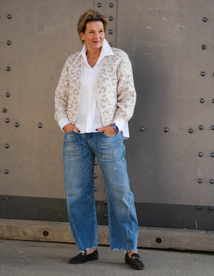 ELIAS RUMELIS - Jeans "ISABELLA" - mount blue (ER02)