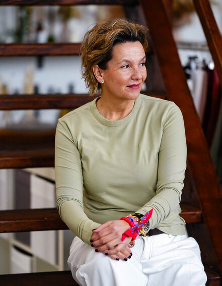 SENSES.THE LABEL - Basic Langarmshirt "TUULA" (SE64)