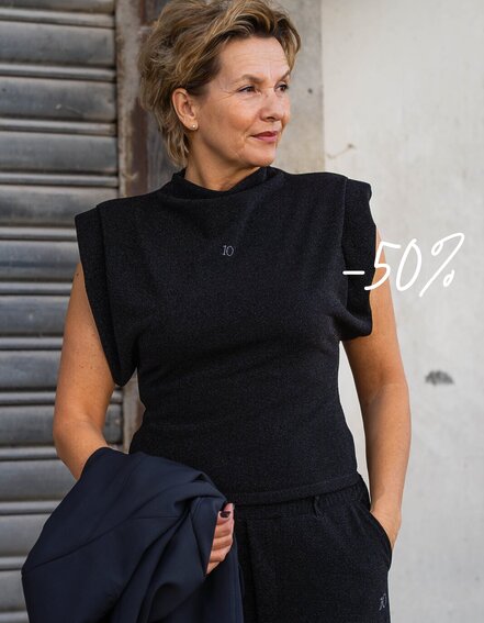 10DAYS - Statement Top Sparkle "SILVIA" (10D750)