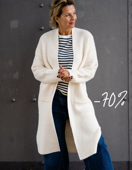 FRAUENSACHE - Langer Strickcardigan "BETTY" (GW52)