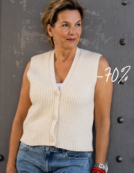 PENN&INK - Lässige Strickweste "ANNETTE" (PI07)